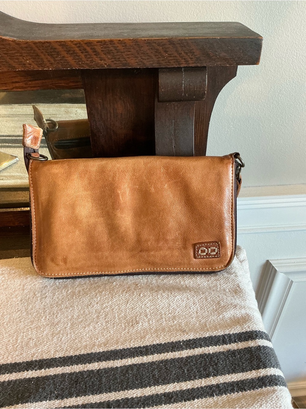 Bed Stu TEMPLETON II Tan Rustic Clutch Wallet MSRP $189 - Picture 3 of 13